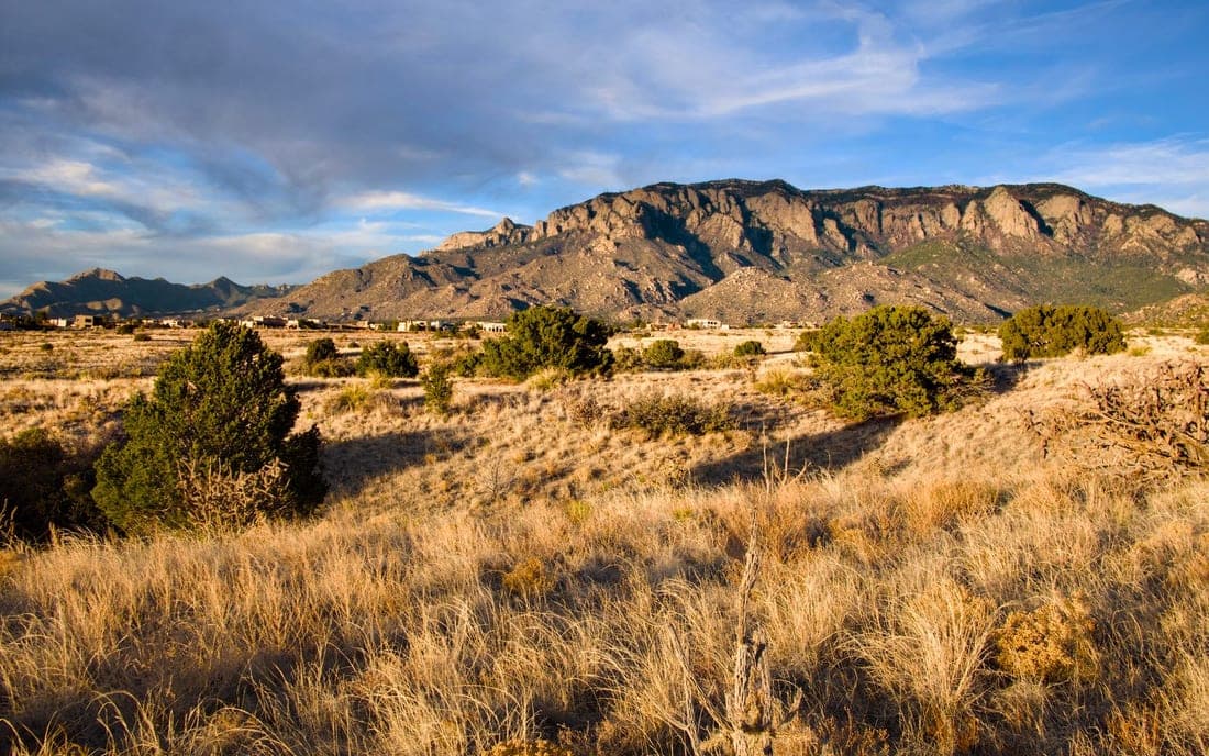 The Sandia Mountains above Albuquerque, New Mexico